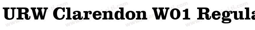 URW Clarendon W01 Regular字体转换